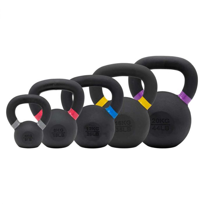 Cast Iron Kettlebell Weight Workout Home Gym Kettle Bells Ball Pure Iron for Home Workouts Functional Fitness Weight Training 